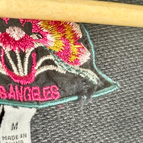 Johnny Was Kaira Hi-Lo Long Sleeve Embroidered Black Pullover Sz M - Picture 4 of 12